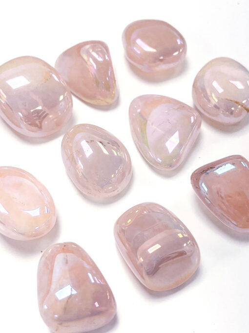 Large Rose Quartz Aura Tumble