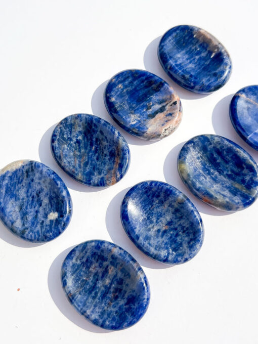 Sodalite oval worry stone