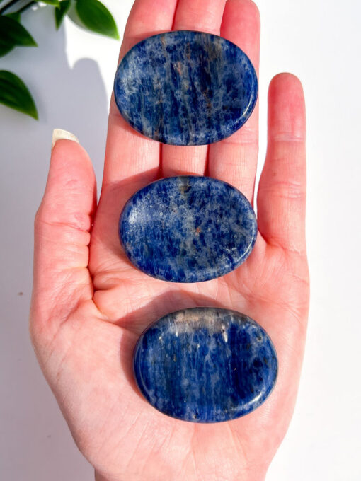 Sodalite oval worry stone