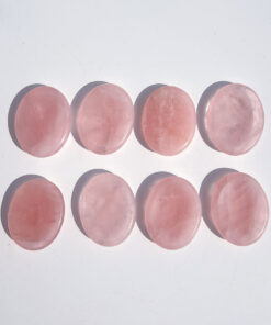 Rose Quartz oval worry stone