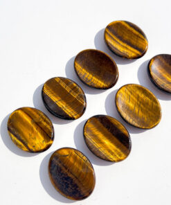 Tigers Eye oval worry stone