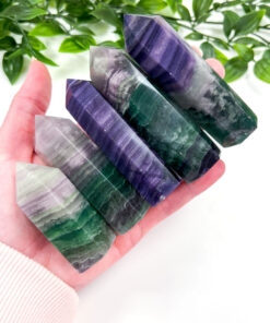 Silk Fluorite point