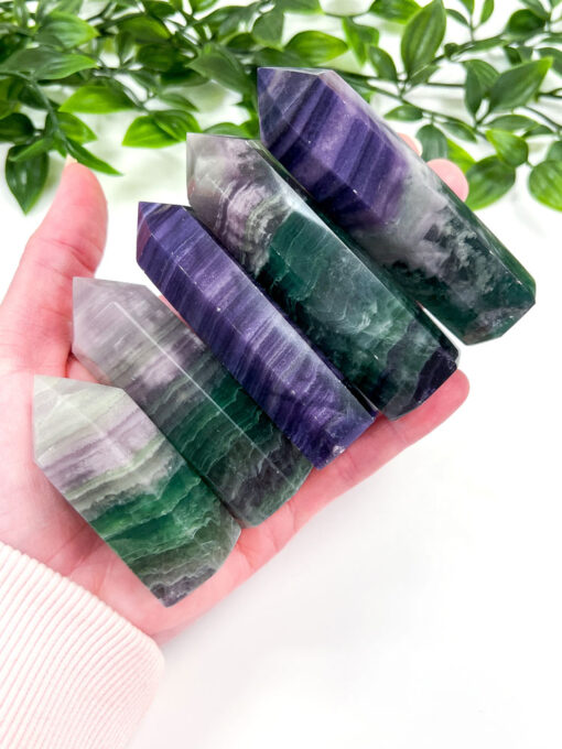 Silk Fluorite point