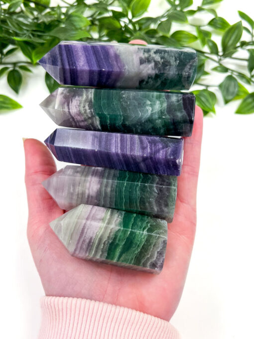 Silk Fluorite point