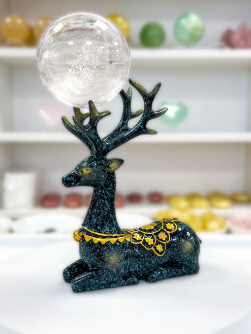 blue stag sphere stand