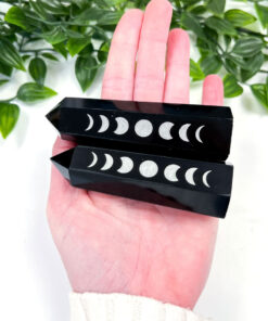 Black Obsidian Moon Phase Point