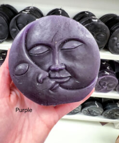 Sun and Moon Face Candle