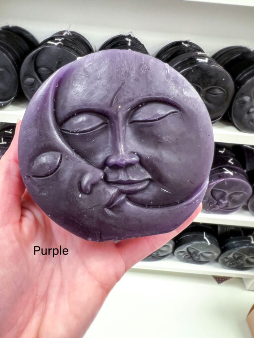 Sun and Moon Face Candle