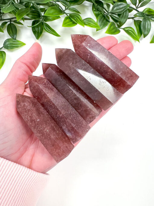 Strawberry Quartz point