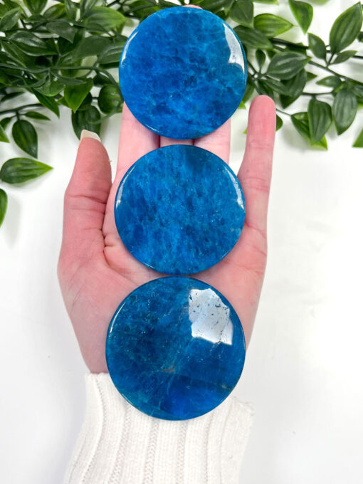 Blue Apatite Buttons