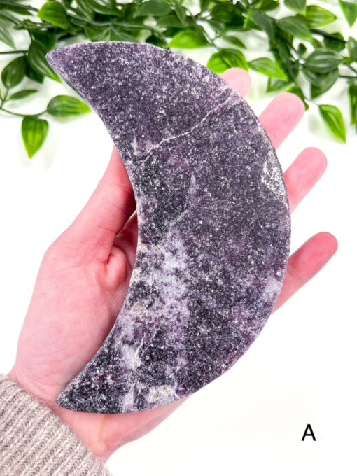 Large Lepidolite Moon