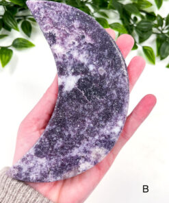 Large Lepidolite Moon