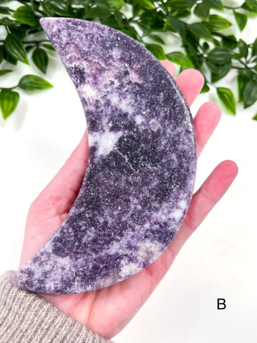 Large Lepidolite Moon