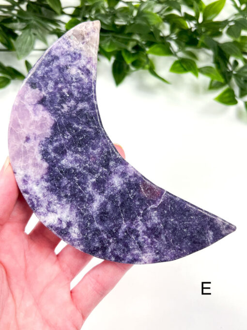 Large Lepidolite Moon