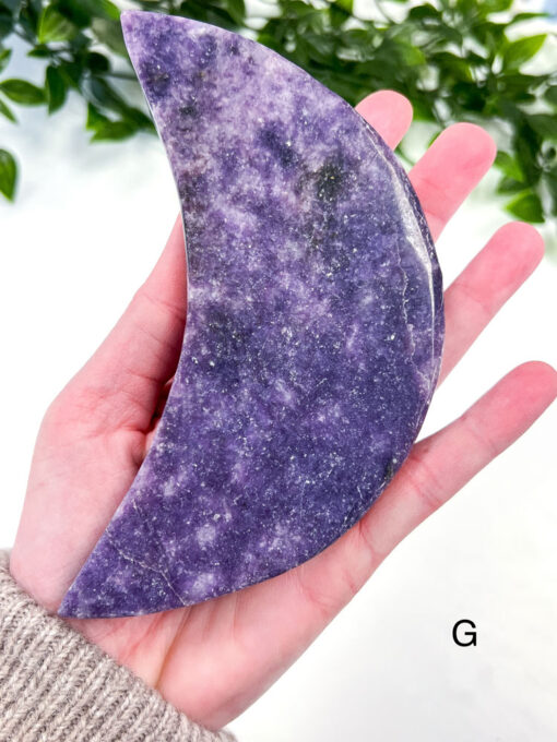 Large Lepidolite Moon