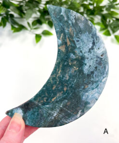 Large Moss Agate moon