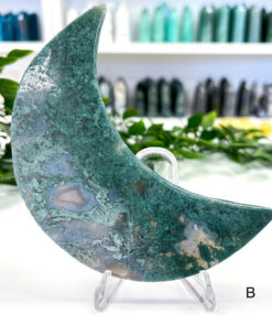 Large Moss Agate moon