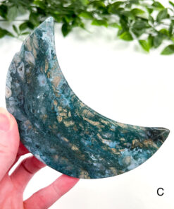 Large Moss Agate moon