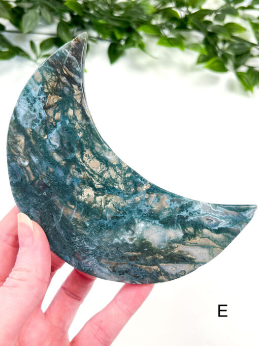 Large Moss Agate moon