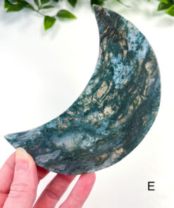 Large Moss Agate moon