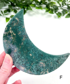 Large Moss Agate moon