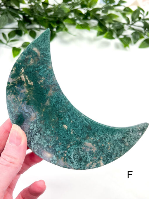 Large Moss Agate moon