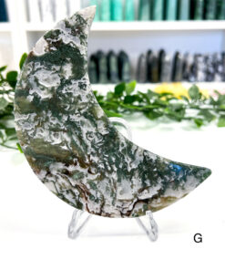 Large Moss Agate moon