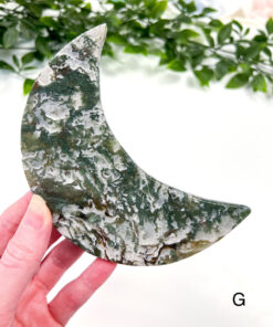 Large Moss Agate moon