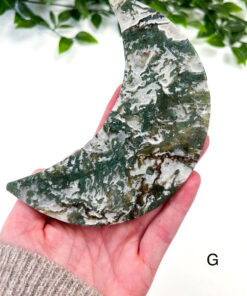 Large Moss Agate moon