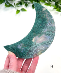 Large Moss Agate moon