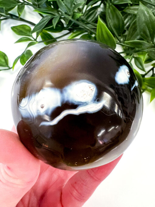 Orca Agate sphere