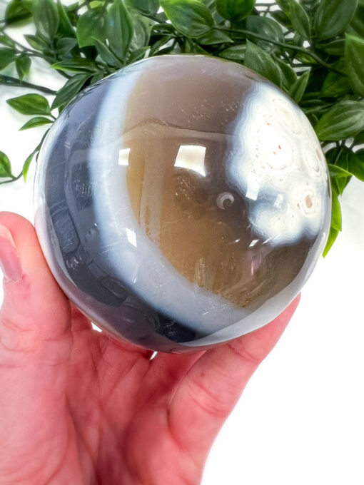 Orca Agate sphere