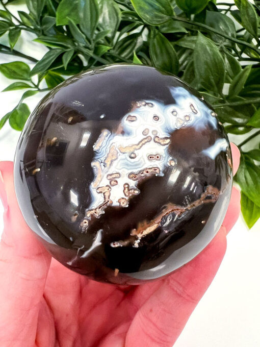 Orca Agate sphere