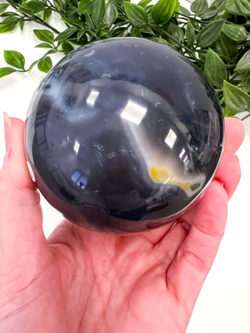 Orca Agate sphere