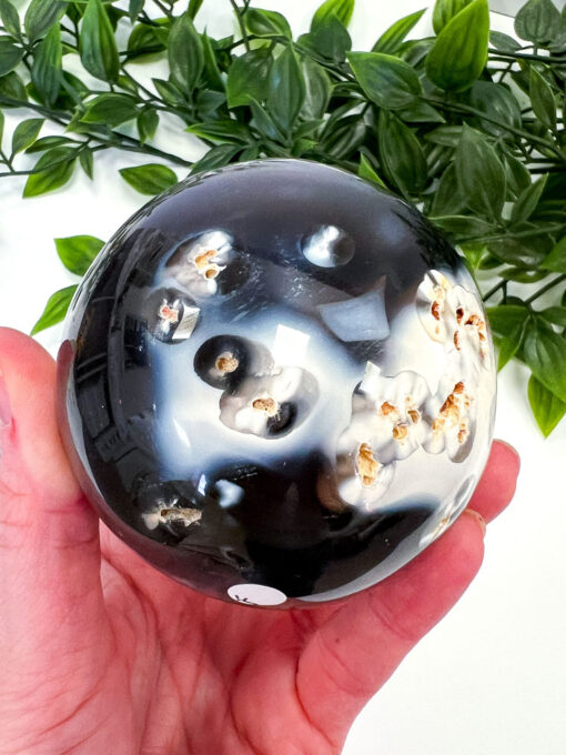 Orca Agate sphere