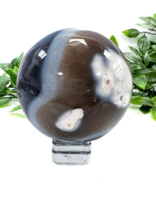 Orca Agate sphere