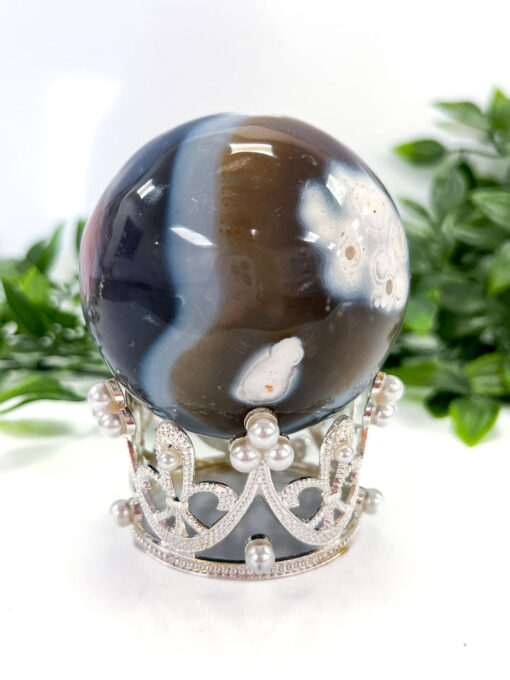 Orca Agate sphere