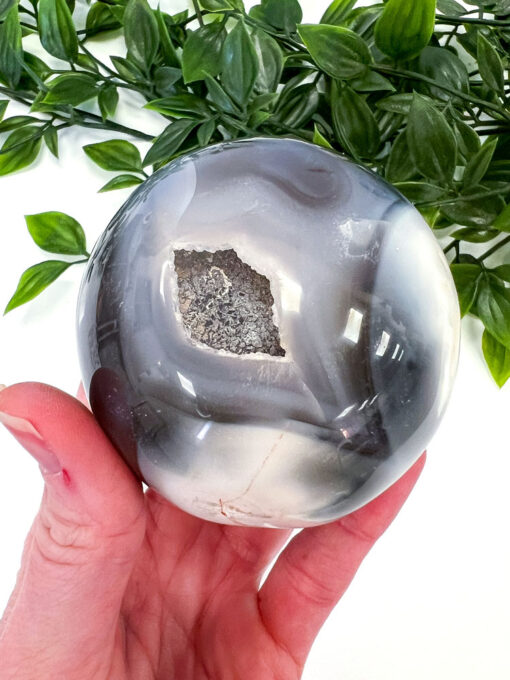 Orca Agate sphere