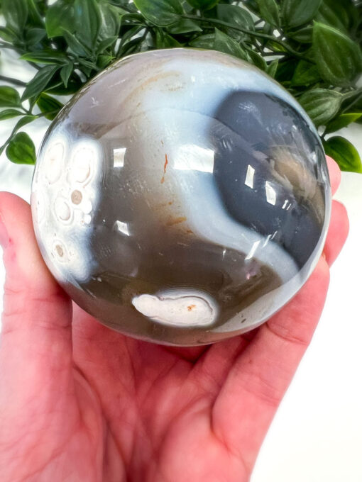 Orca Agate sphere