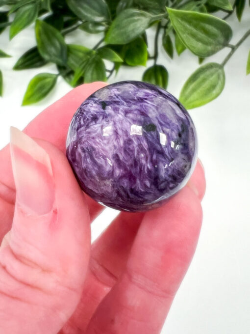 Charoite sphere