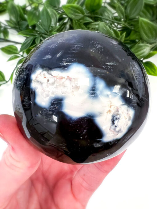 Orca Agate sphere