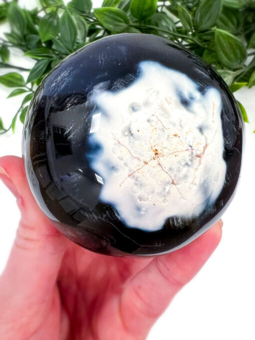 Orca Agate sphere