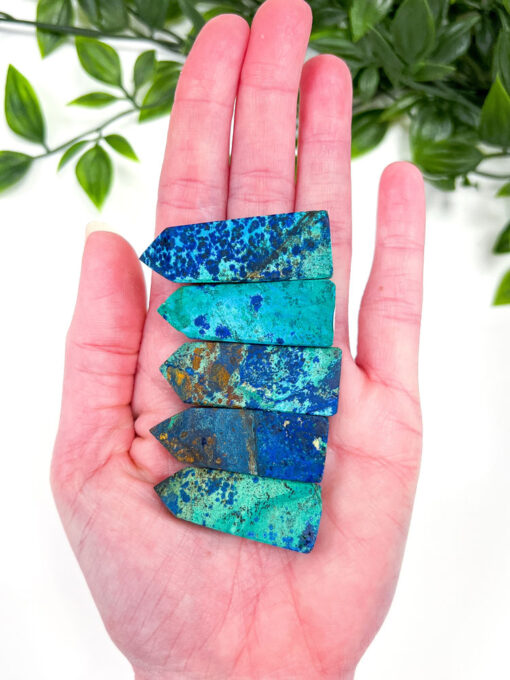 Azurite Malachite point