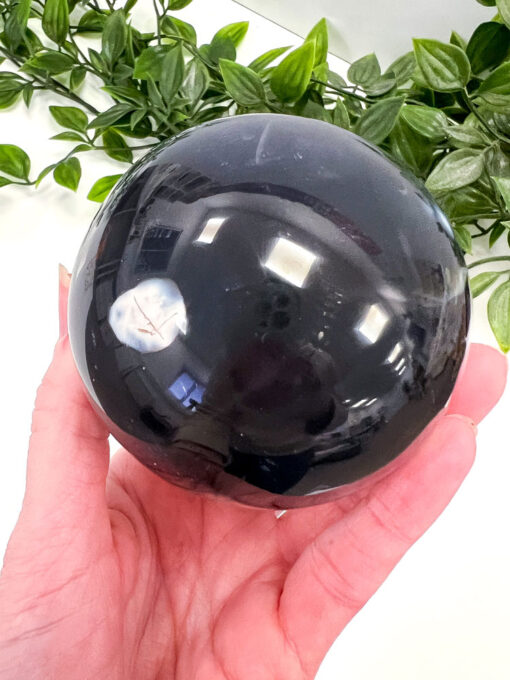 Orca Agate sphere