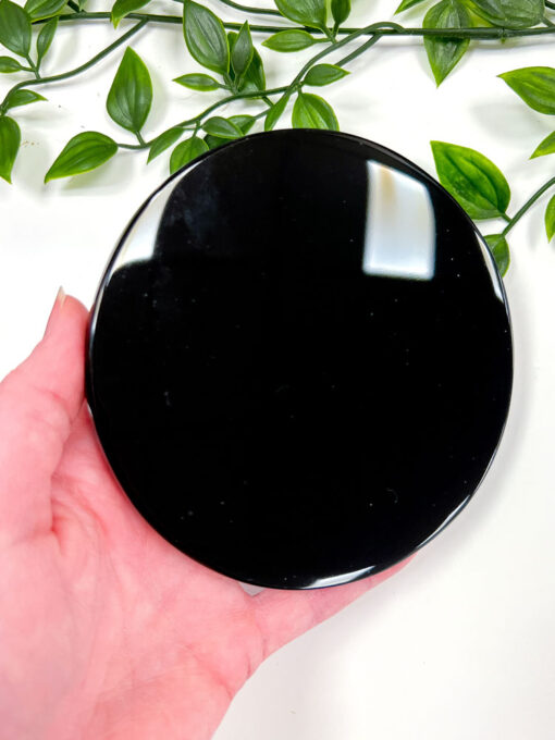 Black Obsidian scrying mirror