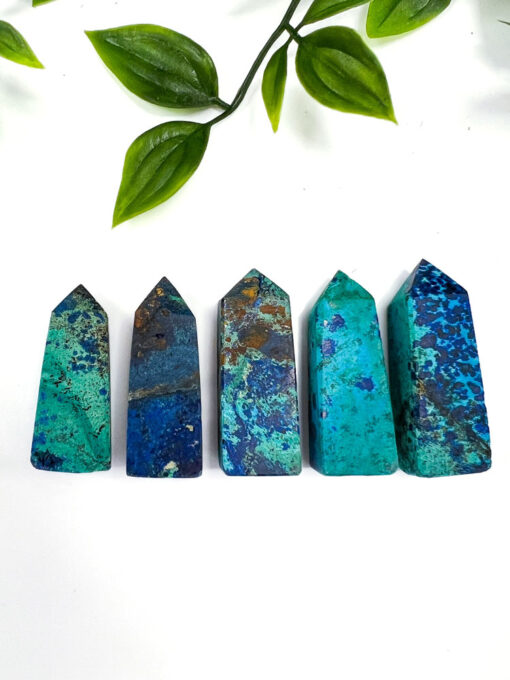 Azurite Malachite point