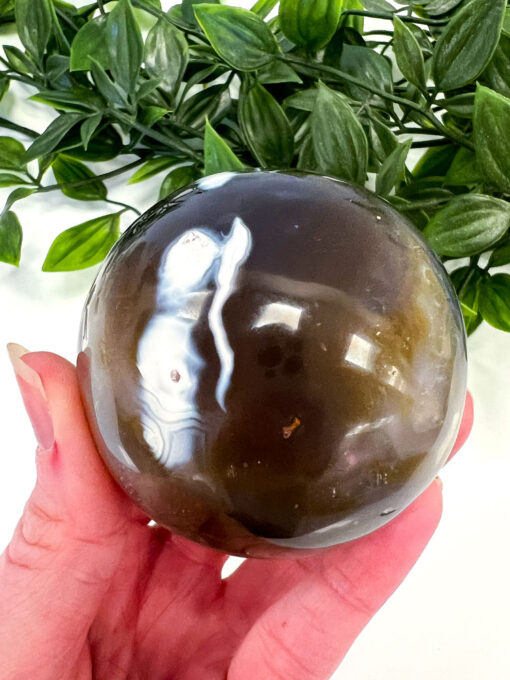 Orca Agate sphere