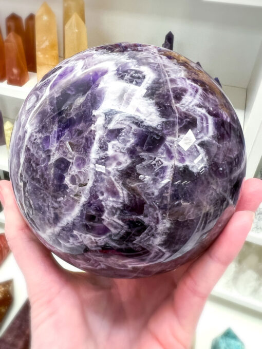 large Dream Amethyst sphere