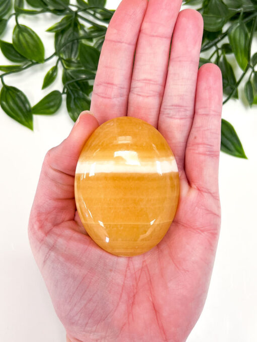 Orange Calcite palm