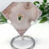 druzy Agate diamond with stand